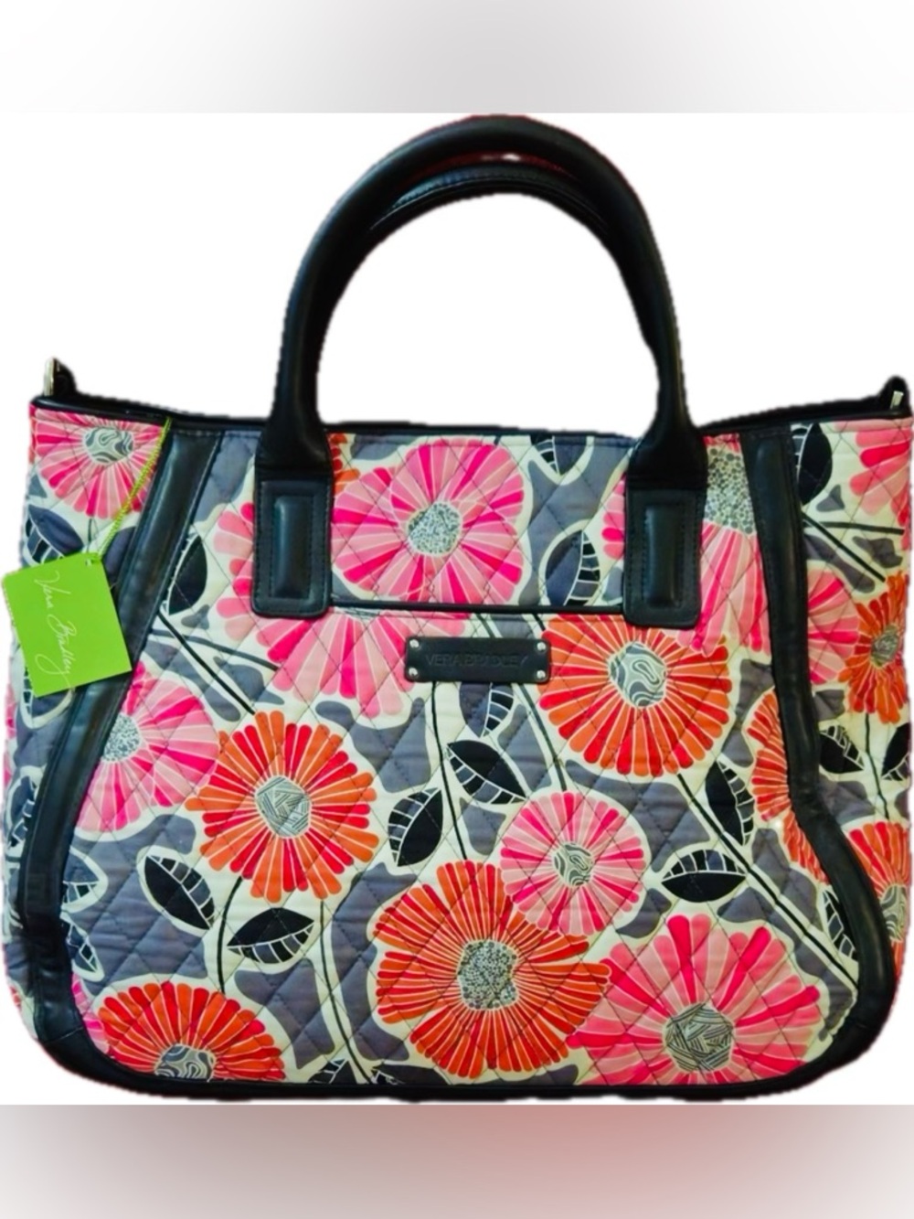 Vera Bradley Large Trapeze Tote in Cheery Blossoms (RETIRED) BRAND NEW W/TAGS!!